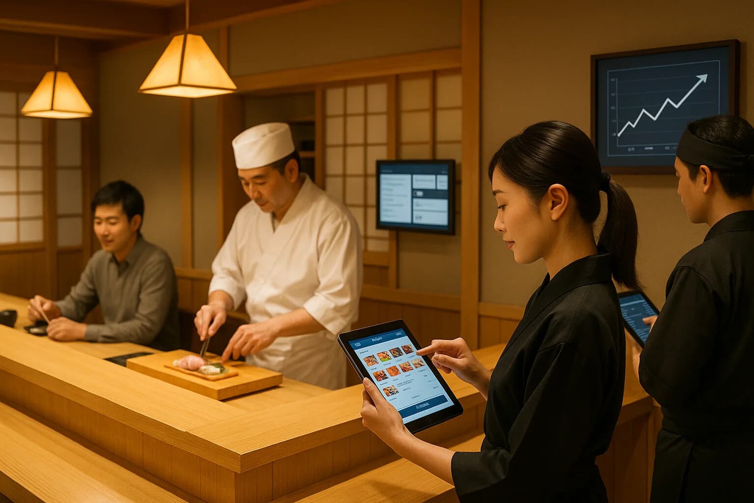 注文管理システム導入で回転率を25%向上